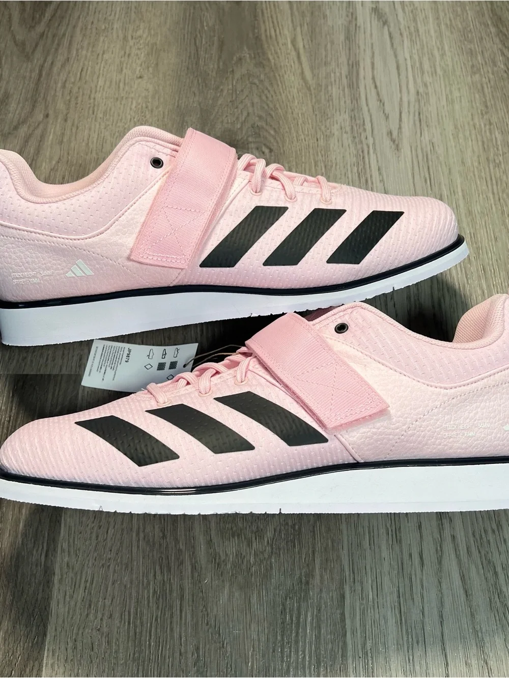 New‎ Adidas Powerlift 5 Weight Lifting Gym Shoes Men’s Sz 14 JP9879 Pink White